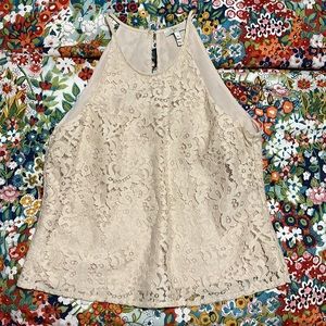 Joie Ivory Lace Halter